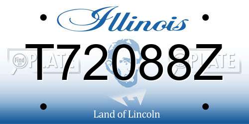 T72088Z Illinois License Plate
