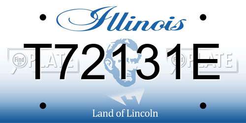 T72131E Illinois License Plate