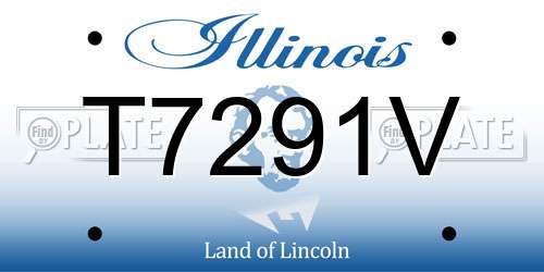 T7291V Illinois License Plate