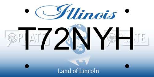 T72NYH Illinois License Plate