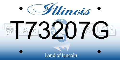 T73207G Illinois License Plate