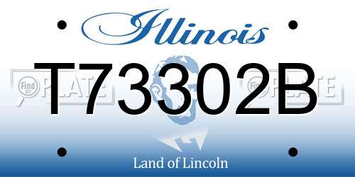 T73302B Illinois License Plate