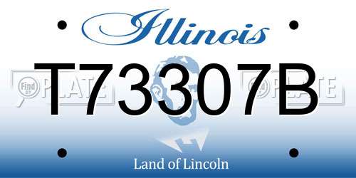T73307B Illinois License Plate