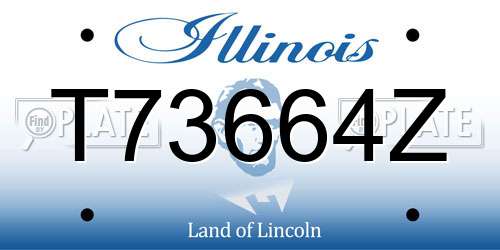T73664Z Illinois License Plate