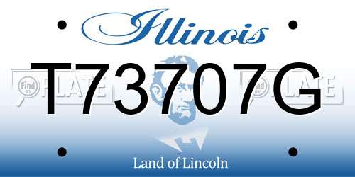 T73707G Illinois License Plate