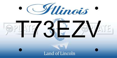 T73EZV Illinois License Plate