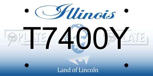 T7400Y Illinois License Plate