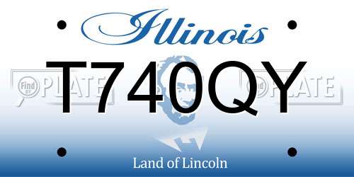T740QY Illinois License Plate