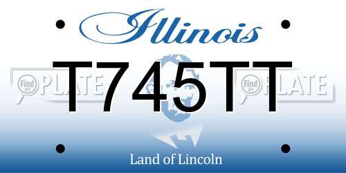 T745TT Illinois License Plate