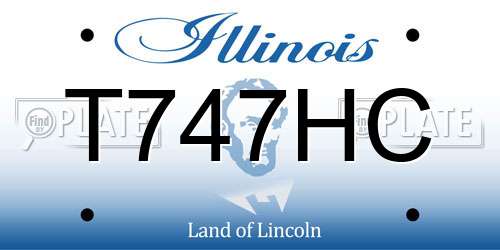 T747HC Illinois License Plate