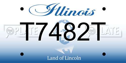 T7482T Illinois License Plate
