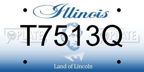 T7513Q Illinois License Plate