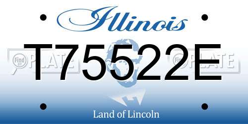 T75522E Illinois License Plate