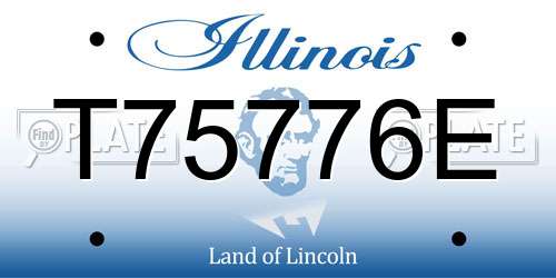 T75776E Illinois License Plate