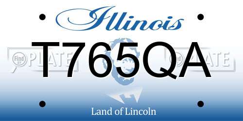 T765QA Illinois License Plate