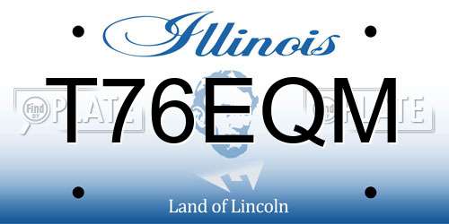 T76EQM Illinois License Plate