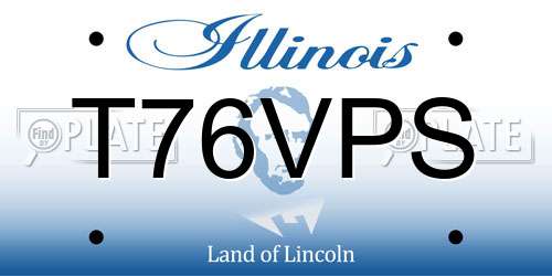 T76VPS Illinois License Plate