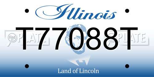 T77088T Illinois License Plate