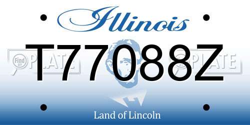 T77088Z Illinois License Plate