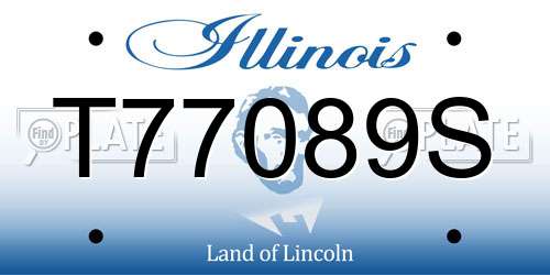 T77089S Illinois License Plate