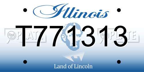T771313 Illinois License Plate