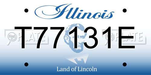 T77131E Illinois License Plate