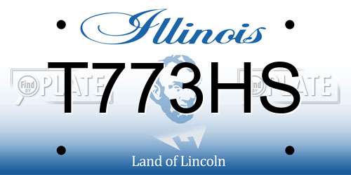 T773HS Illinois License Plate