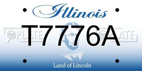 T7776A Illinois License Plate