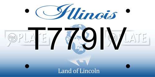 T779IV Illinois License Plate