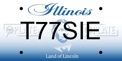 T77SIE Illinois License Plate