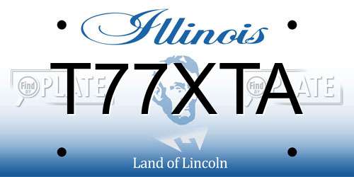 T77XTA Illinois License Plate