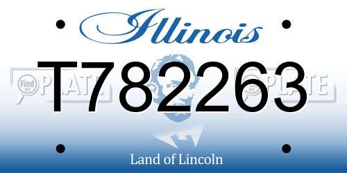 T782263 Illinois License Plate