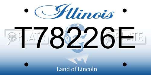 T78226E Illinois License Plate