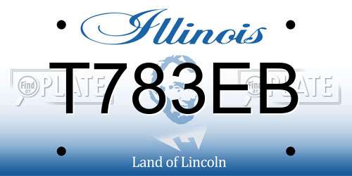 T783EB Illinois License Plate