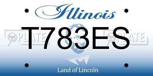 T783ES Illinois License Plate