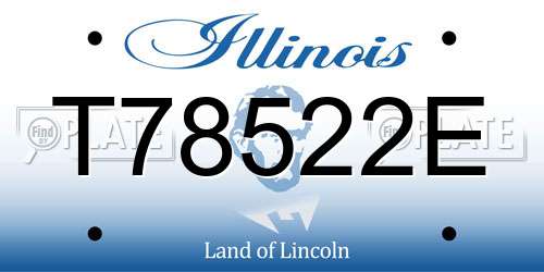 T78522E Illinois License Plate