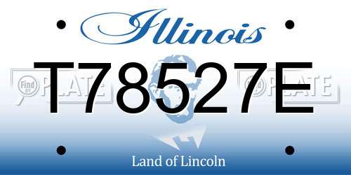 T78527E Illinois License Plate