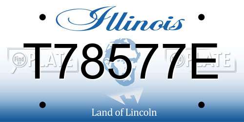 T78577E Illinois License Plate