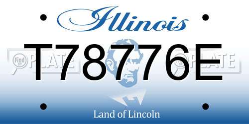 T78776E Illinois License Plate