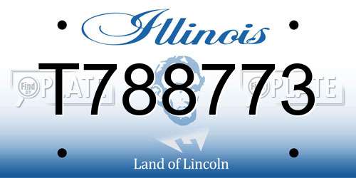 T788773 Illinois License Plate