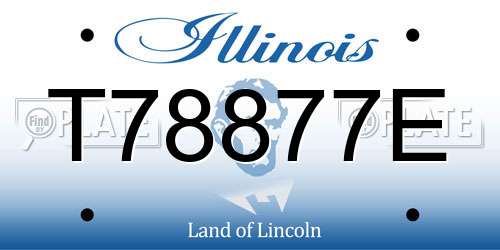 T78877E Illinois License Plate