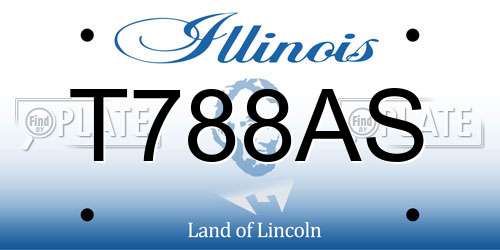T788AS Illinois License Plate