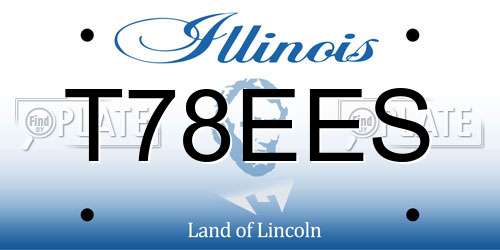T78EES Illinois License Plate