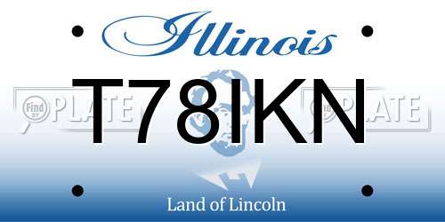 T78IKN Illinois License Plate
