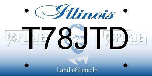 T78JTD Illinois License Plate