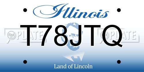 T78JTQ Illinois License Plate