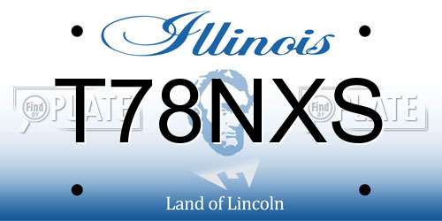 T78NXS Illinois License Plate