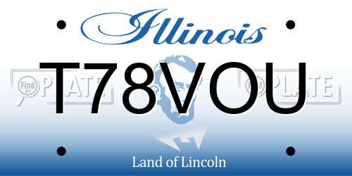 T78VOU Illinois License Plate