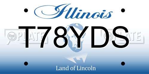 T78YDS Illinois License Plate