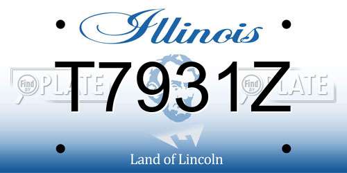 T7931Z Illinois License Plate